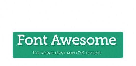 font awesome iconic font and css framework