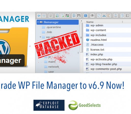 Vulnerable WordPress Plugin: WP File Manager v6.8